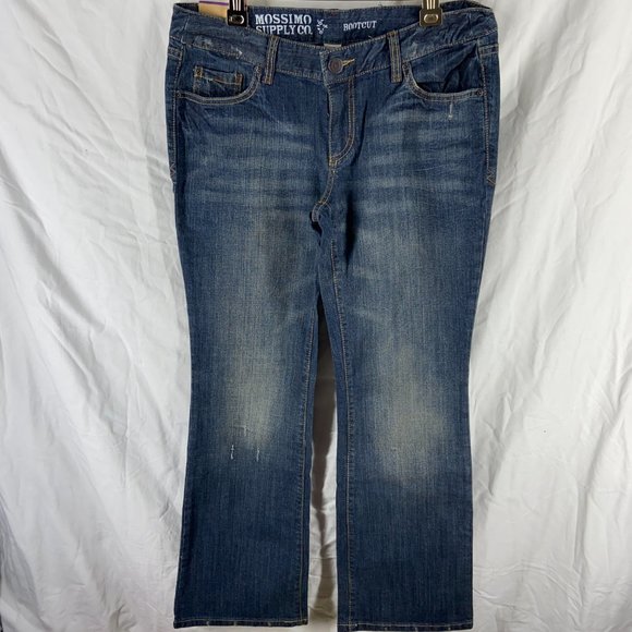 Mossimo Supply Co. Medium Tinted Wash Boot Cut Denim Jeans Size 11S - Picture 1 of 9